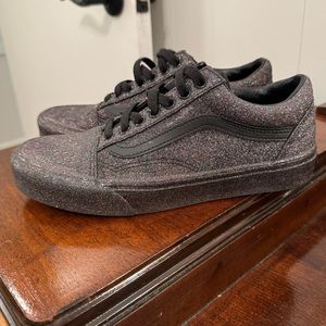 Black Rainbow 🌈 Glitter Vans Sneakers 🖤